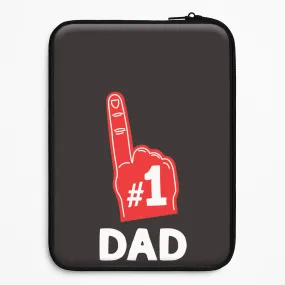 Rugged Build Texture #1 Dad Foam Finger Laptop Sleeve