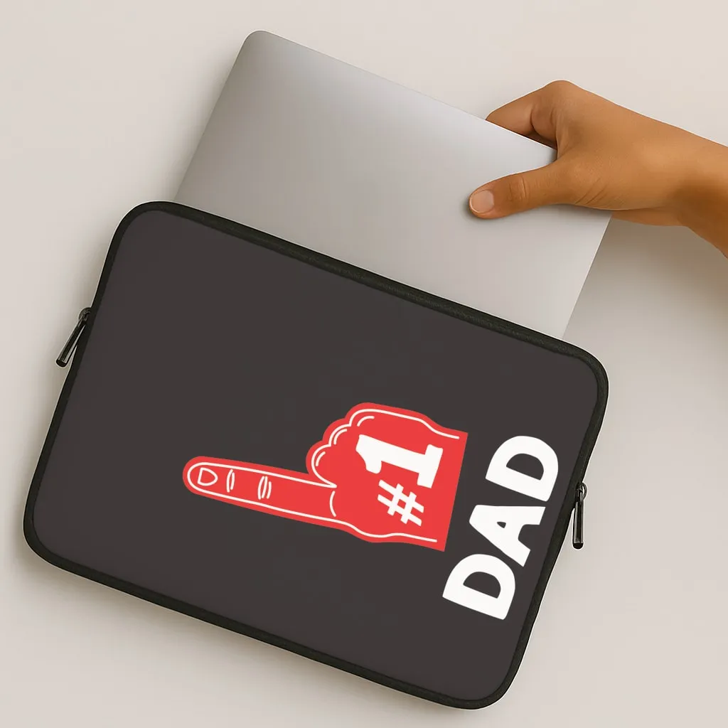 Light Edge #1 Dad Foam Finger Laptop Sleeve