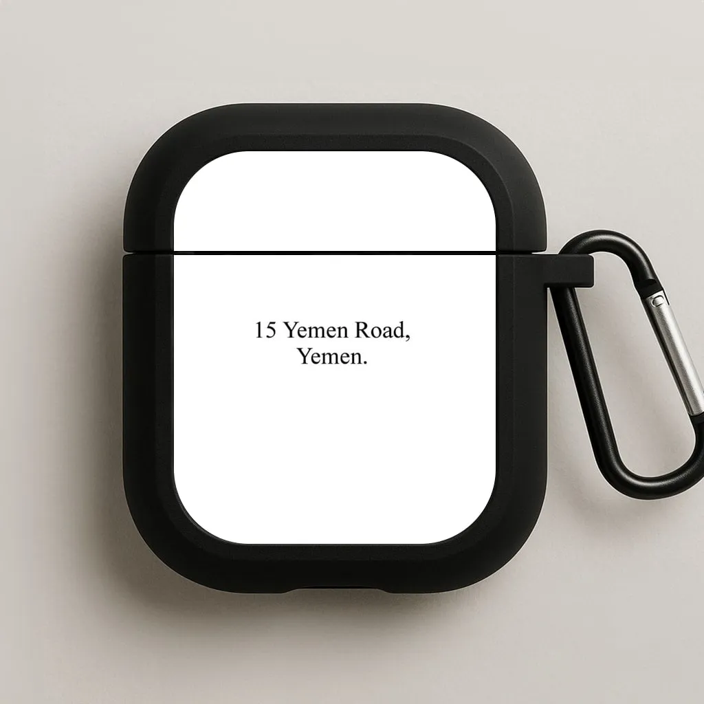 15 Yemen Road, Yemen AirPods Case Durable Silicone Pouch slim airpods protector