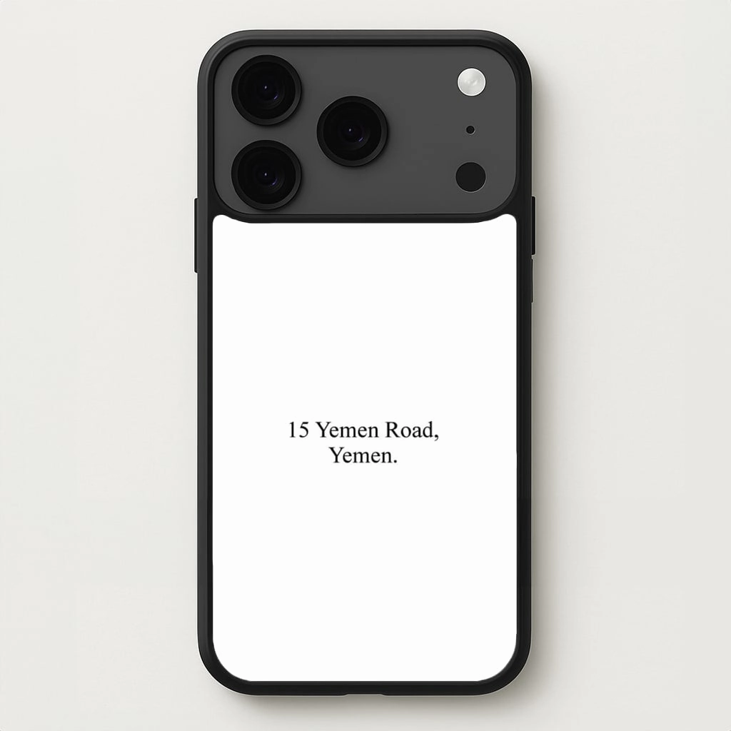 Elegant Layer Texture 15 Yemen Road, Yemen Phone Case