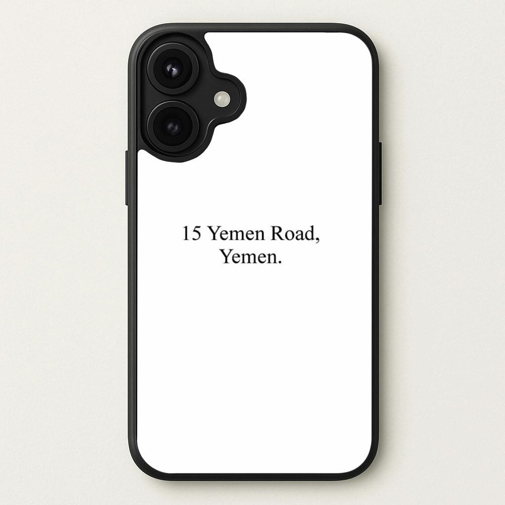 Compact Look Elegant Pattern Design 15 Yemen Road, Yemen Phone Case
