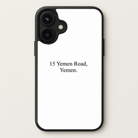 Compact Look Elegant Pattern Design 15 Yemen Road, Yemen Phone Case
