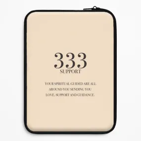 333 - Angel Numbers Laptop Sleeve Strong material Practical Design