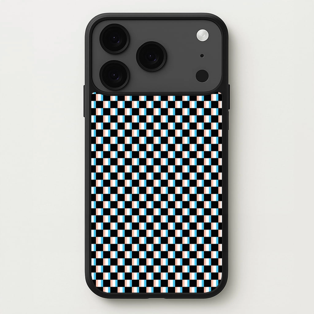 3D Squares - Trippy Patterns Phone Case Textured Finish