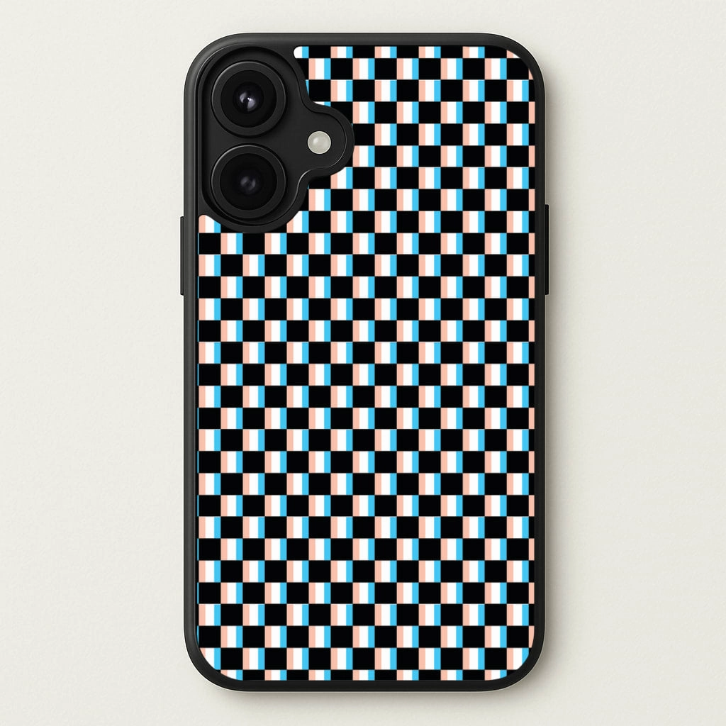 3D Squares - Trippy Patterns Phone Case Elegant Build Texture Smooth Edges