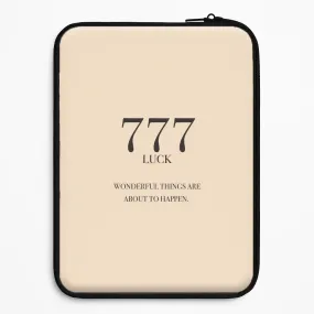 777 - Angel Numbers Laptop Sleeve Comfort Design Layer