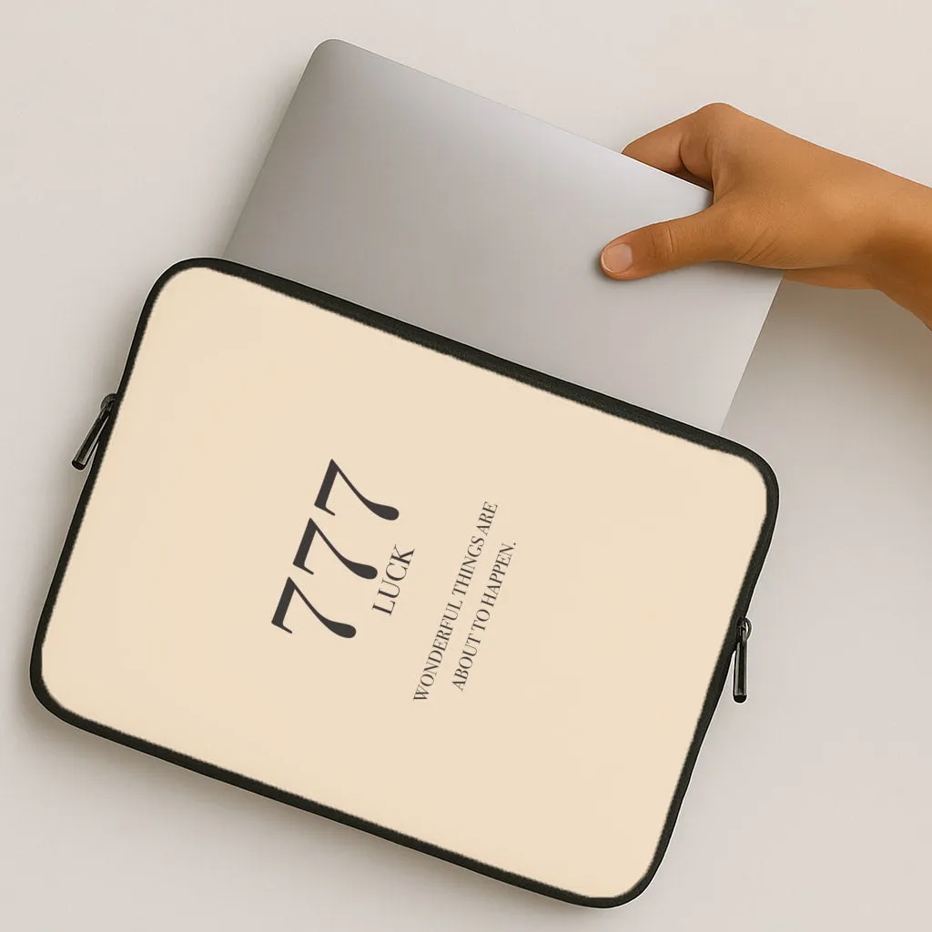 777 - Angel Numbers Laptop Sleeve Compact Build