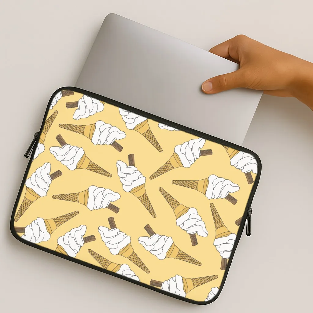 99s - Ice Cream Patterns Laptop Sleeve Minimal Detail Texture