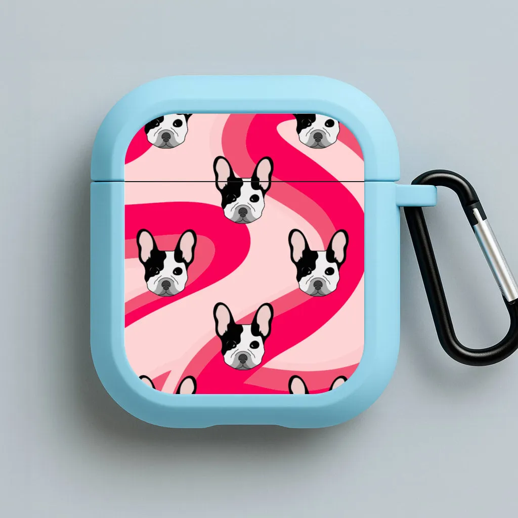 Abstact Frenchie - Dog Pattern AirPods Case fashion handmade ergonomic airpods case