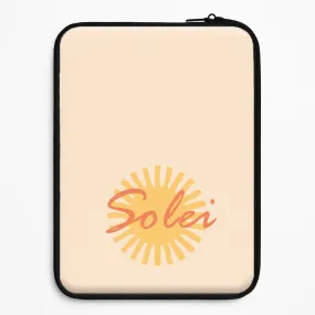 Abstract Sun Solei Laptop Sleeve Elegant Finish Soft Look Texture