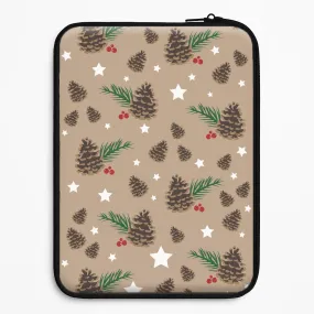 Clear Design Premium Feel Layer Acorn - Christmas Patterns Laptop Sleeve