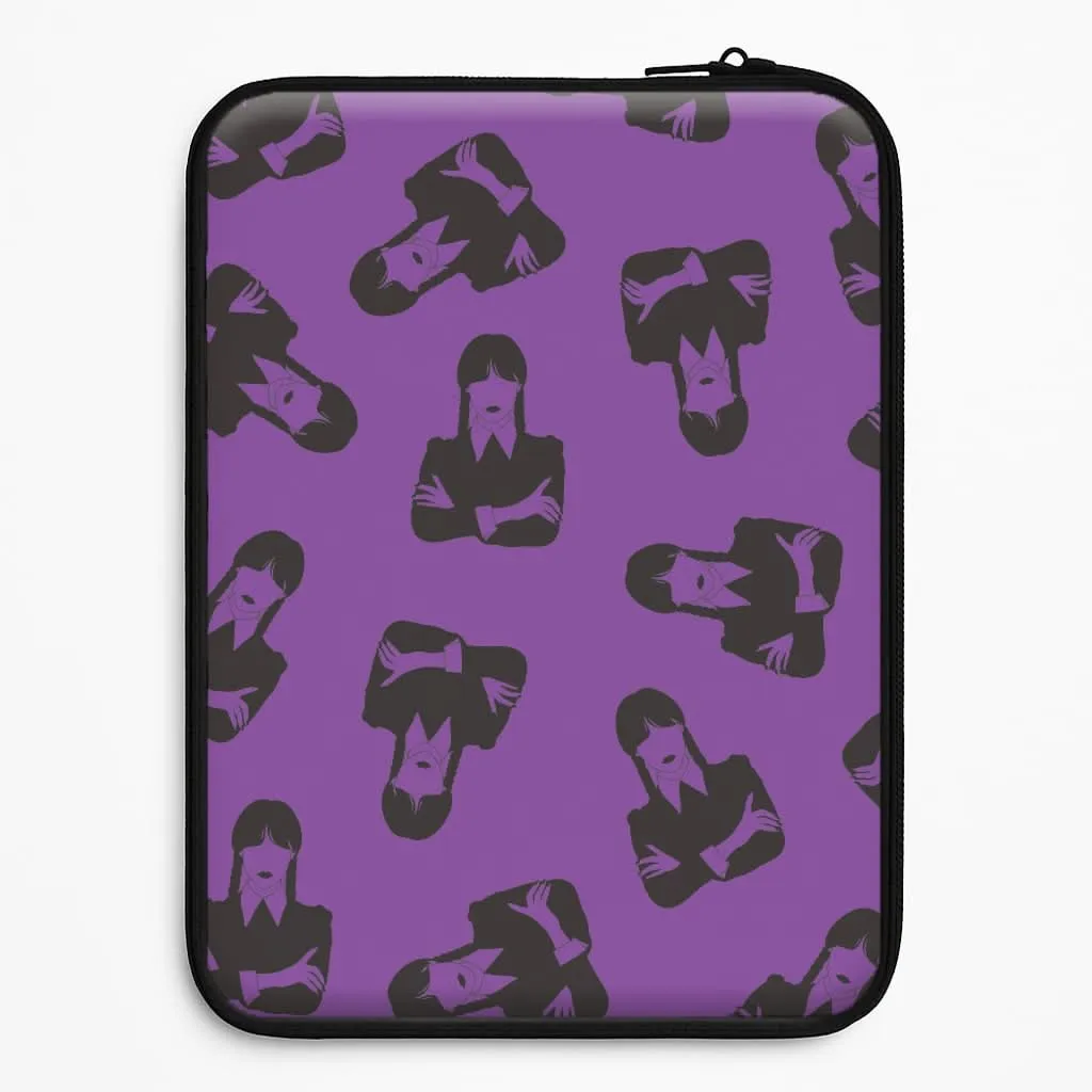 Soft Protection Addams Pattern Laptop Sleeve