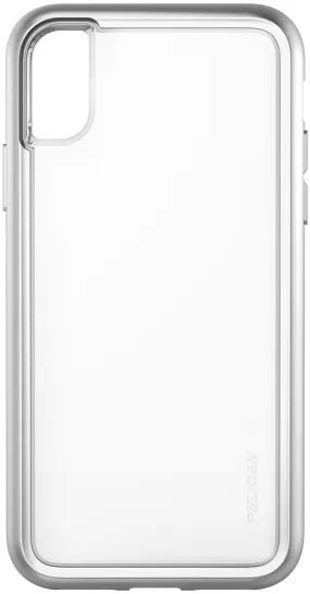 Adventurer Case for Apple iPhone X / Xs - Clear Metallic Silver Stylish Color Everyday Look