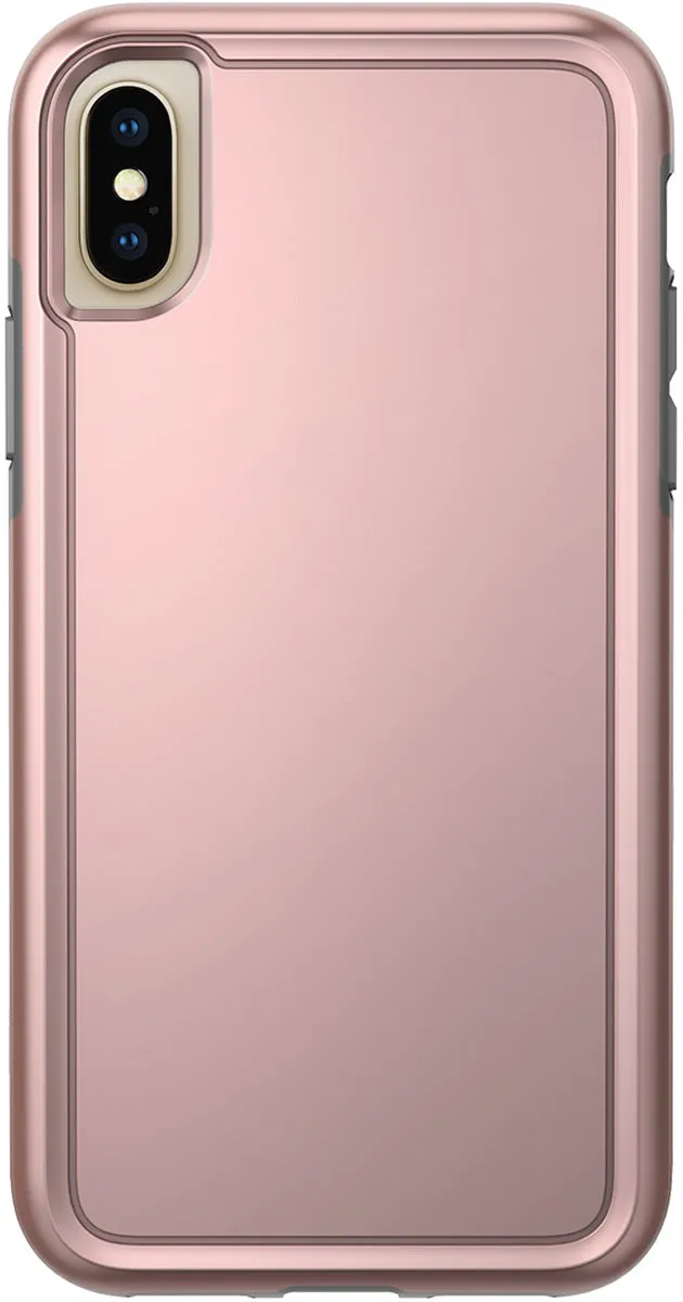 Adventurer Case for Apple iPhone X / Xs - Rose Gold/Gray Soft Surface Design Lightweight Frame