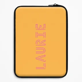 Neon Sign Personalised Name Laptop Sleeve Outdoor Design
