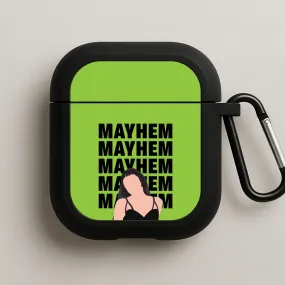 Neon Green Mayhem AirPods Case shock absorbing pocket protector portable handmade gradient shell