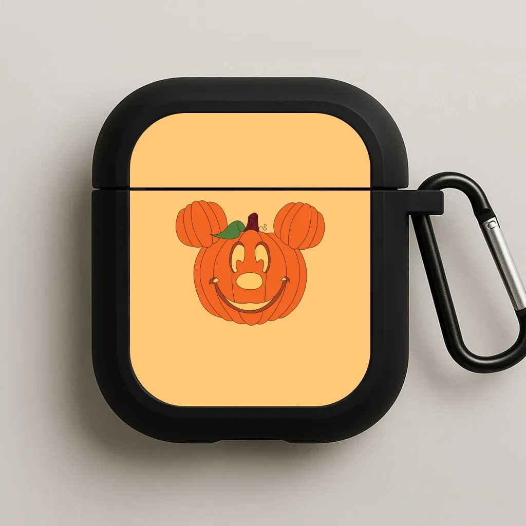 Mouse Pumpkin Halloween AirPods Case Minimal Smooth Shell travel essential accessory