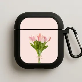 Spring Tulips AirPods Case luxury handmade silicone airpods case