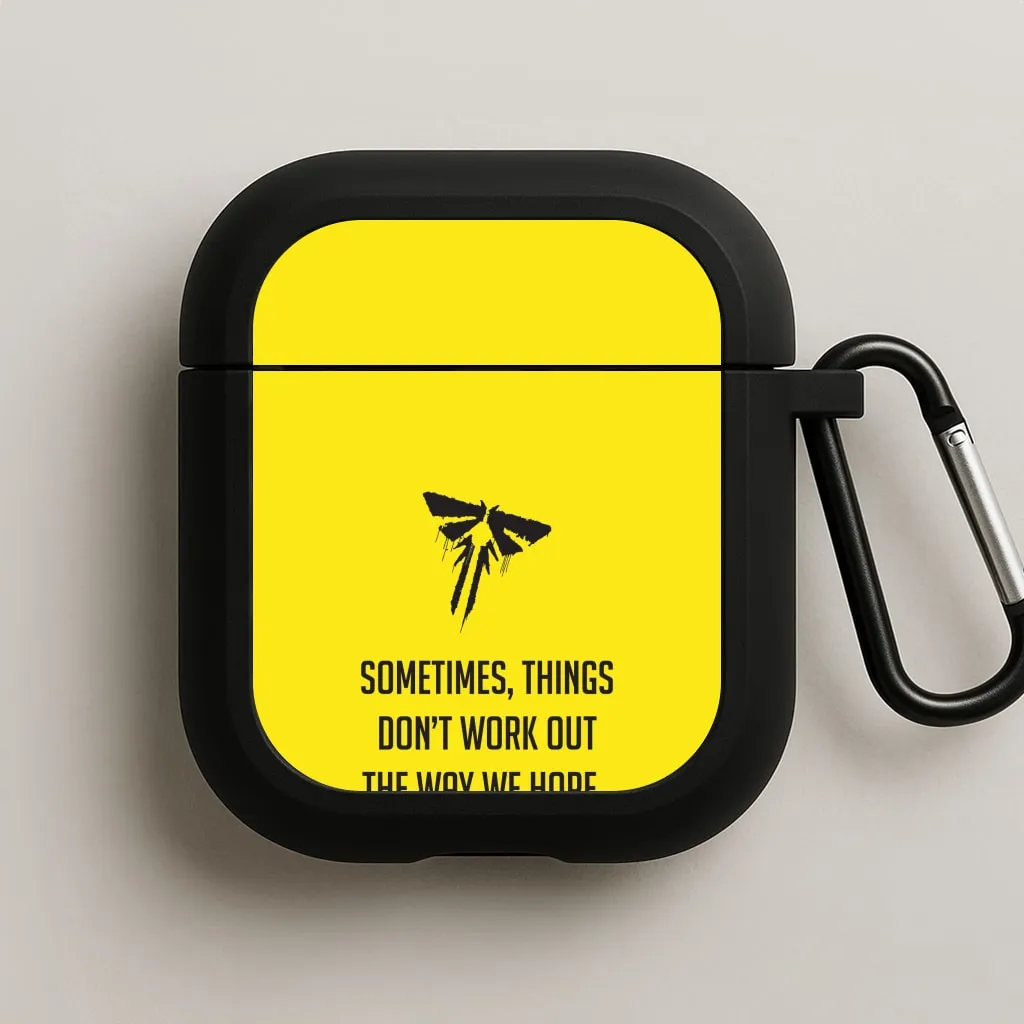 Soft Surface Grip wireless charging airpods case Sometime's Things Don't Work Out The Way We Hope AirPods Case