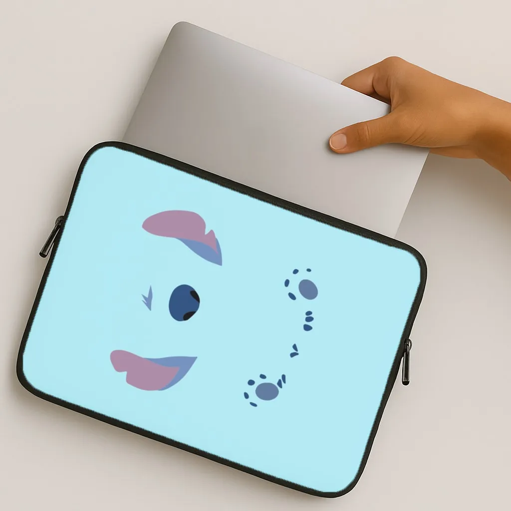 Alien Blue Laptop Sleeve Protective Shell Minimal Surface