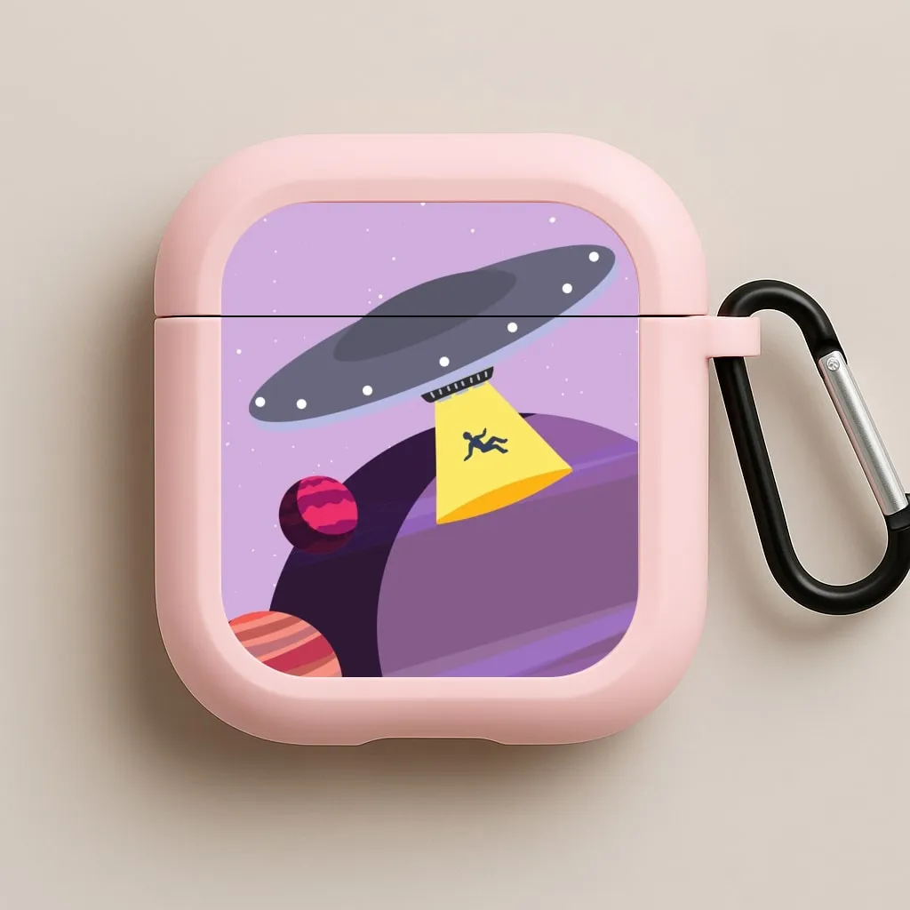 Alien Invasion - Space AirPods Case Portable Silicone Holder