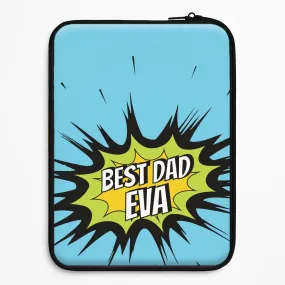Protective Form Texture Tight Fit Comic Book Best Dad Eva Laptop Sleeve
