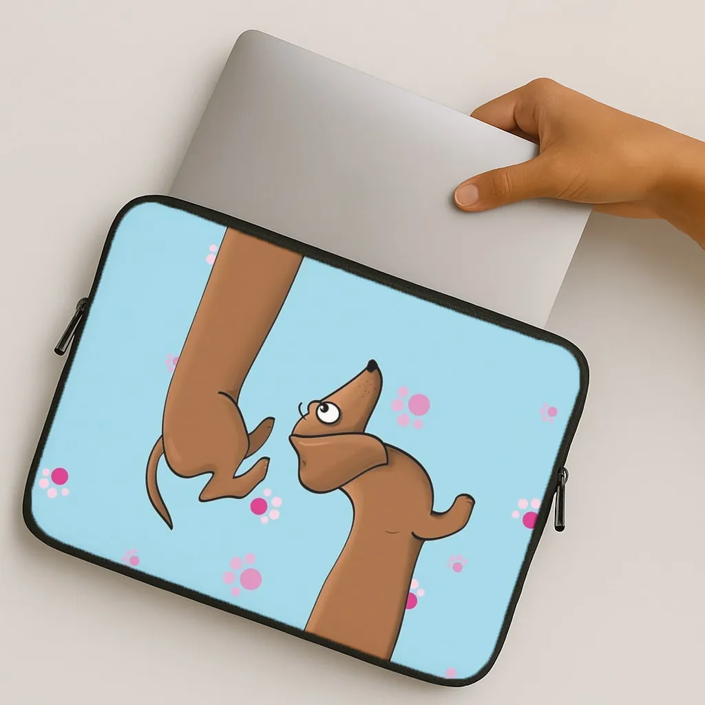 Dachshund 360 Laptop Sleeve Gloss Surface