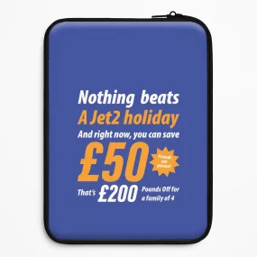 Soft Build Texture Modern feature Nothing Beats A Jet Holiday Laptop Sleeve