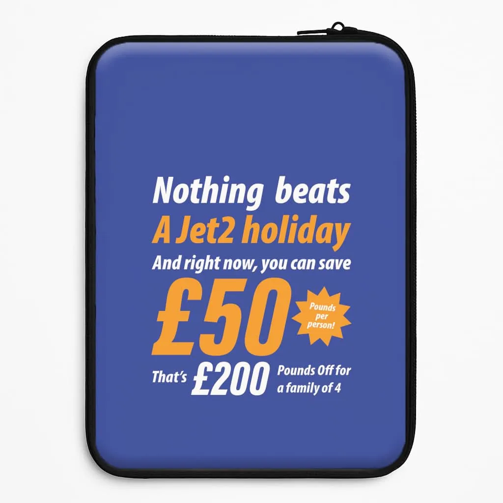 Soft Build Texture Modern feature Nothing Beats A Jet Holiday Laptop Sleeve