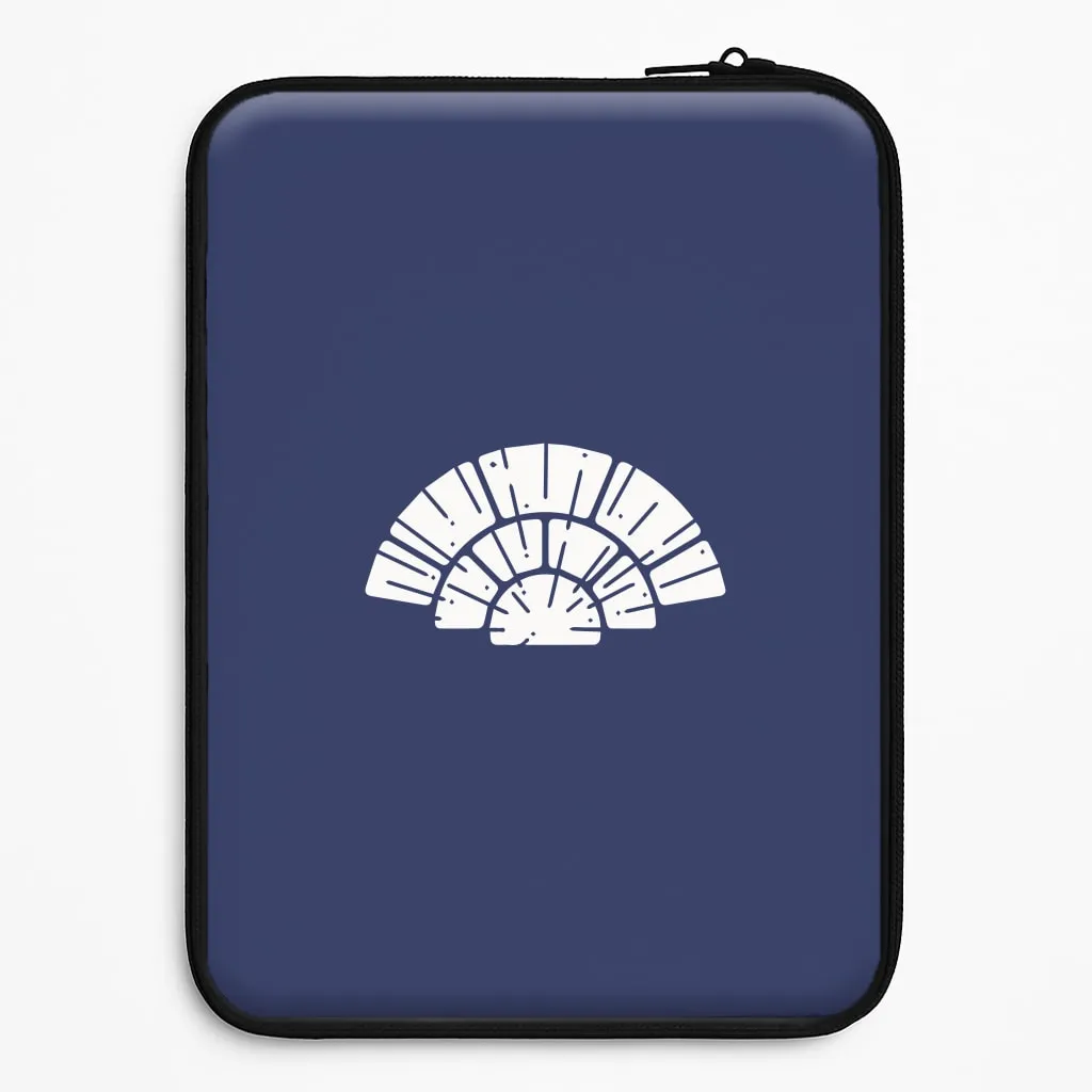 Minimal Edge Design Modern Grip Texture Blue Design Laptop Sleeve