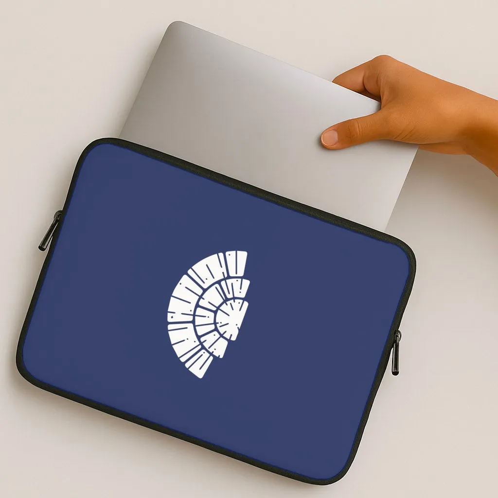 Magnetic Mount Compatible Luxury Coating Blue Design Laptop Sleeve