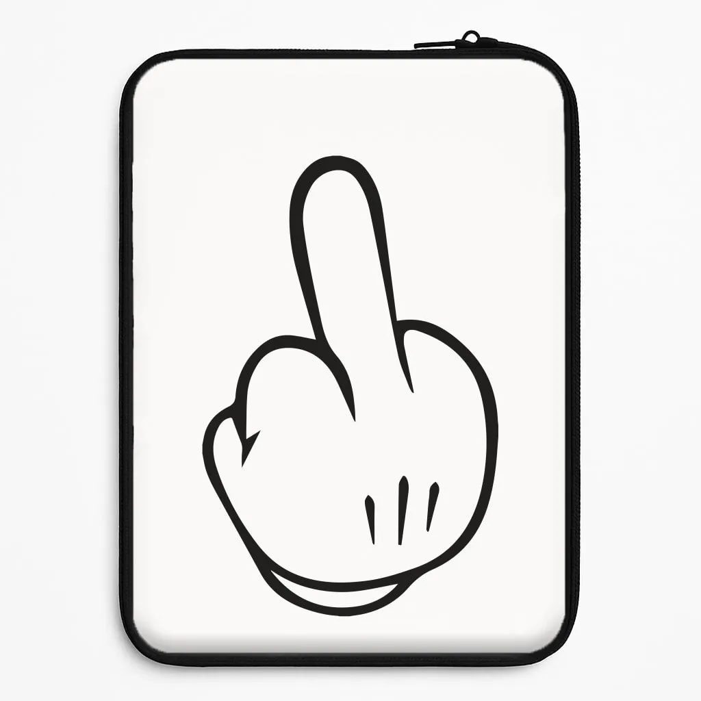 Stylish Shape Fairytale Mouse Middle Finger Laptop Sleeve