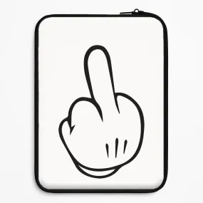 Stylish Shape Fairytale Mouse Middle Finger Laptop Sleeve