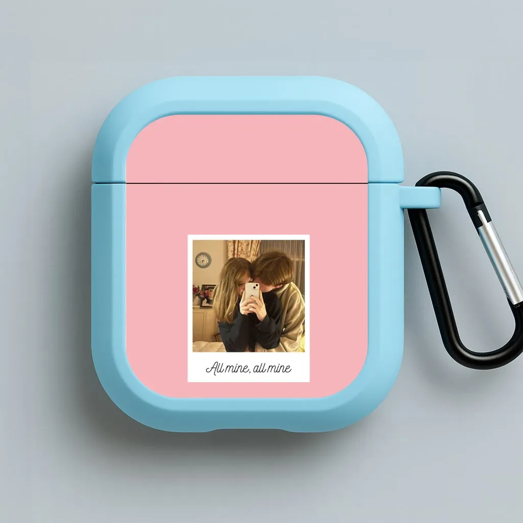 shock resistant daily airpods case All Mine, All Mine - Personalised Couples AirPods Case