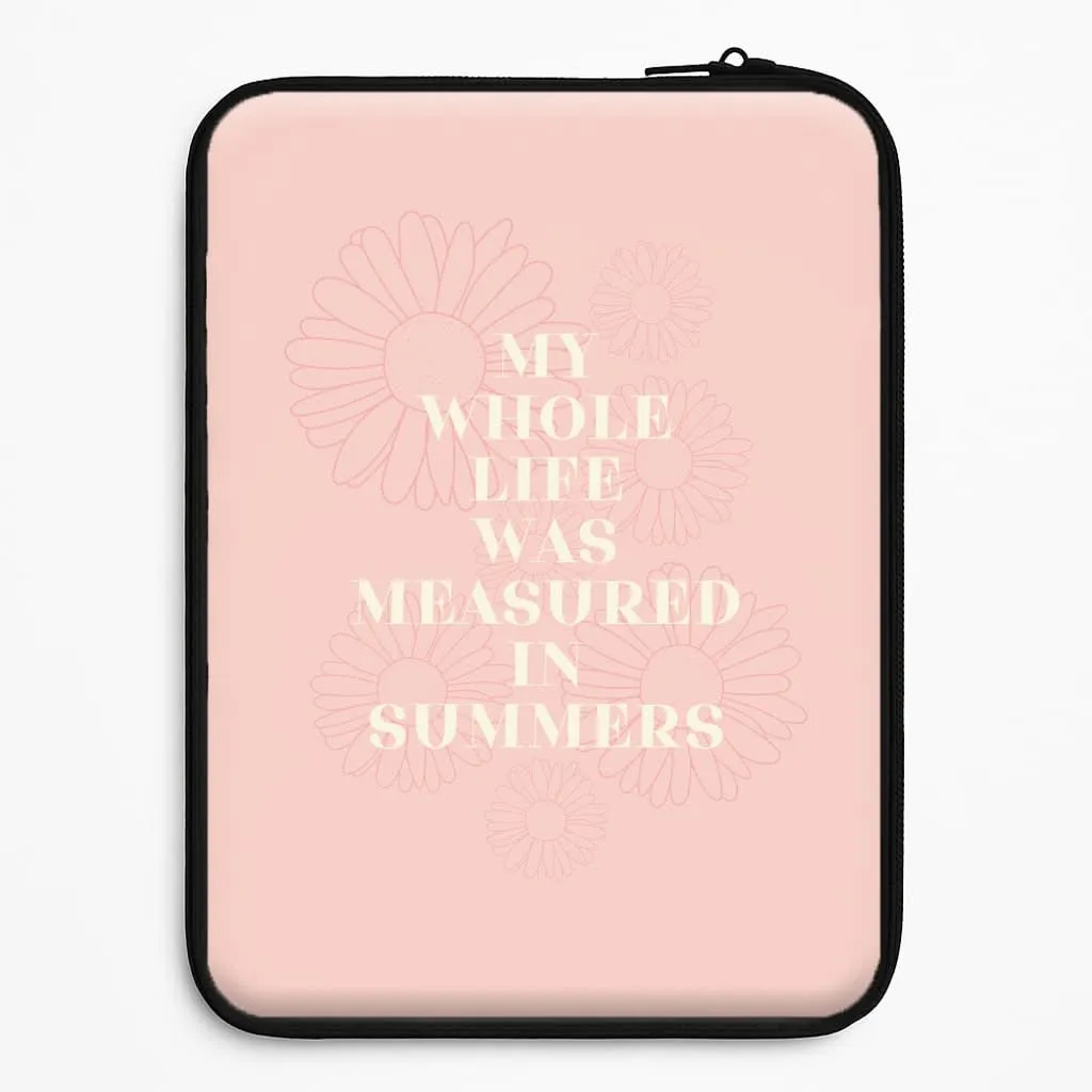 Travel Accessory Fashion Accent Dasies Quote Laptop Sleeve