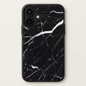 Black & White Marble Pattern Phone Case Trendy Finish