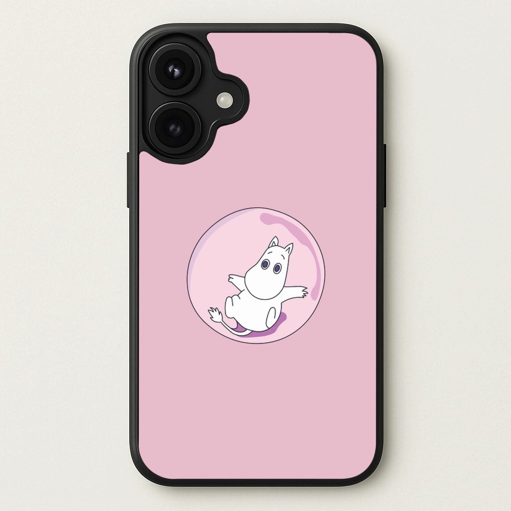 Moomin In A Pink Bubble Phone Case Modern Form Smooth Finish