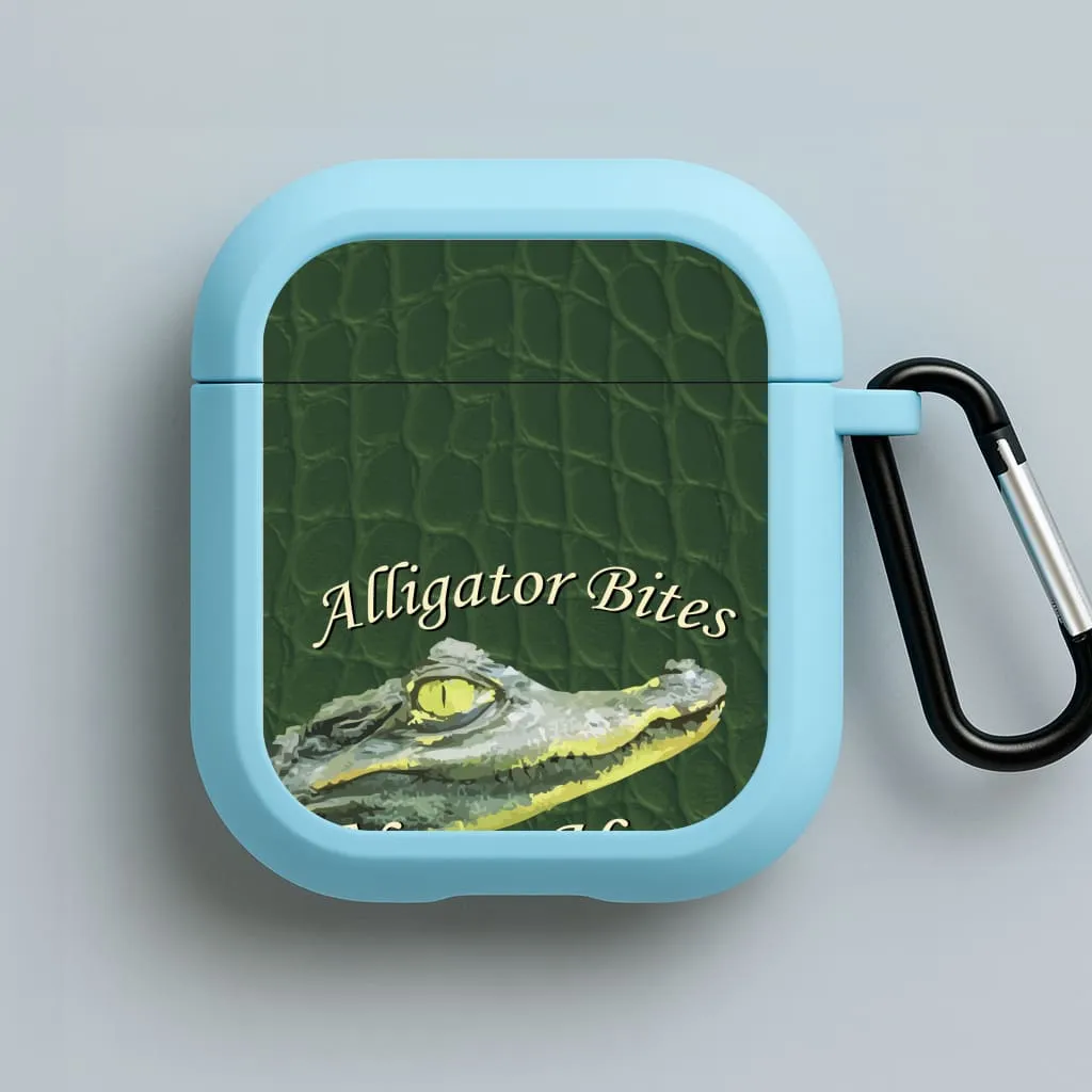 Outdoor Sport Pouch Universal Fashion Case Alligator Bites Never Heal AirPods Case
