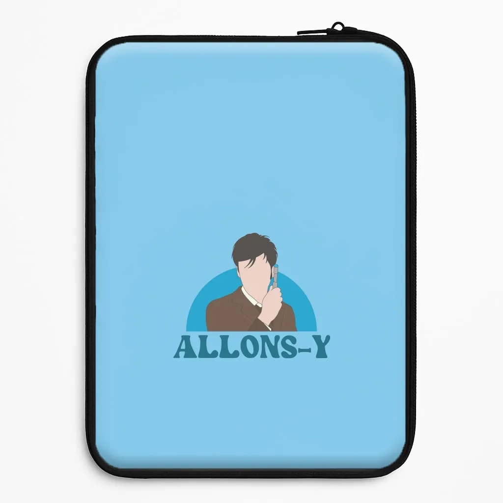 Allons-y Laptop Sleeve Rugged Texture Design
