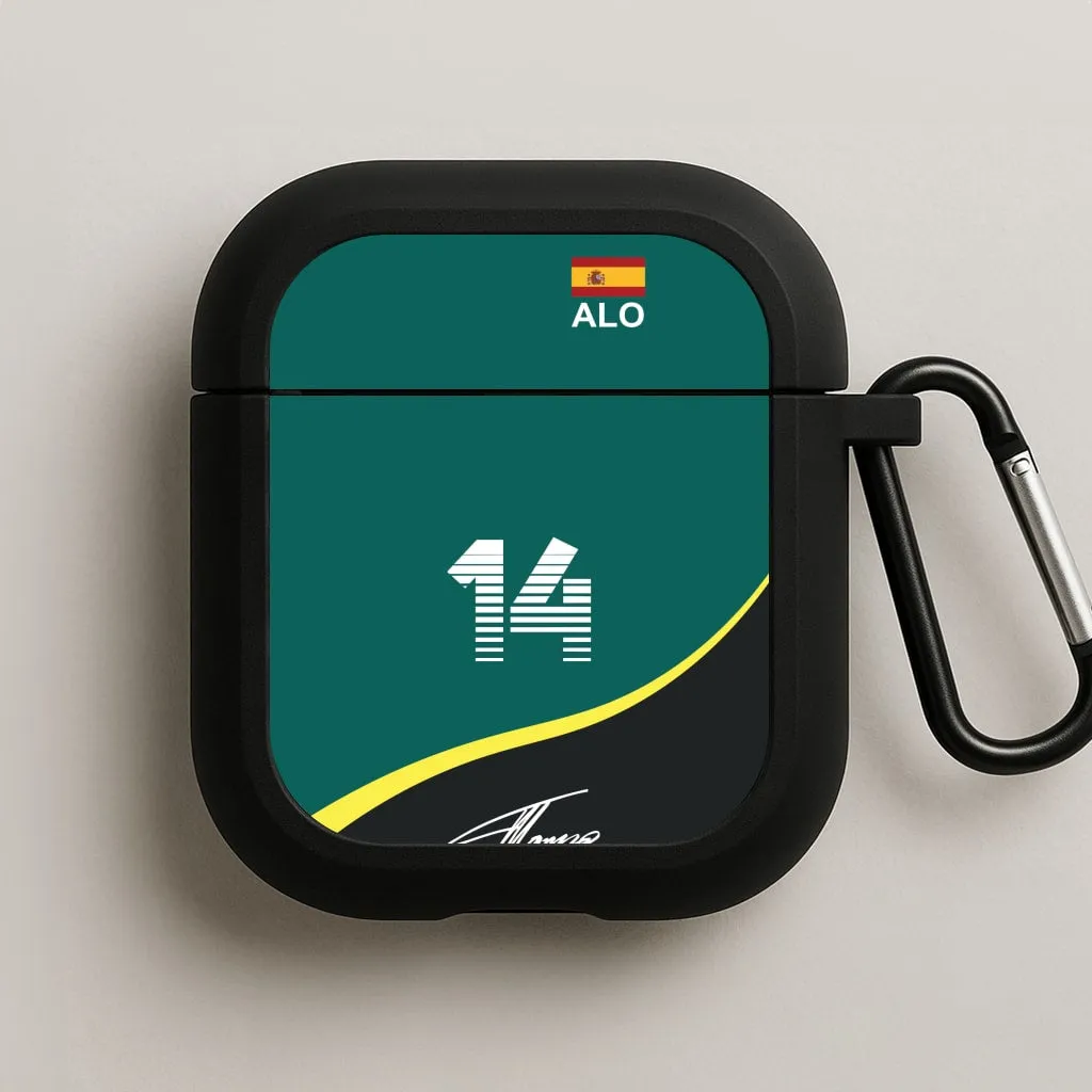 Alonso - F1 AirPods Case durable lightweight commuter silicone airpods case Custom Texture Cover