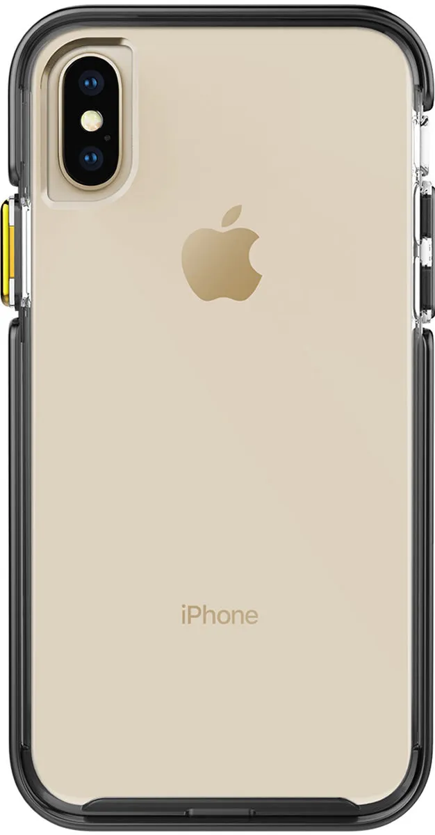 Smooth Edges Ambassador Case for Apple iPhone X / Xs - Clear Black Gold