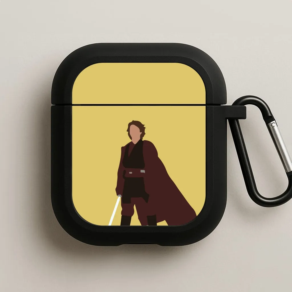 Anakin Skywalker AirPods Case Durable zipper closure