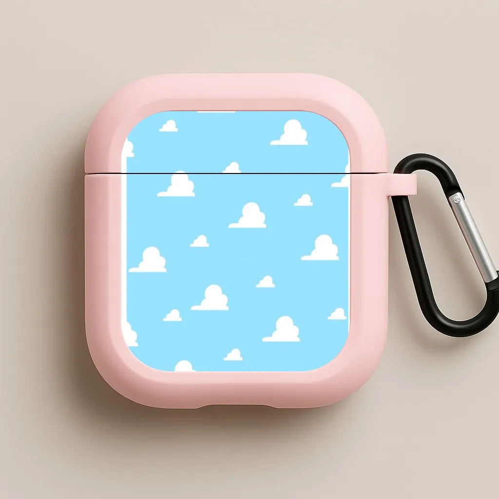 Eco Friendly Material Compact Carry Texture Andy's Bedroom Wallpaper AirPods Case