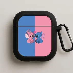 Angel And Blue Alien - Pink Alien AirPods Case slim minimal cover