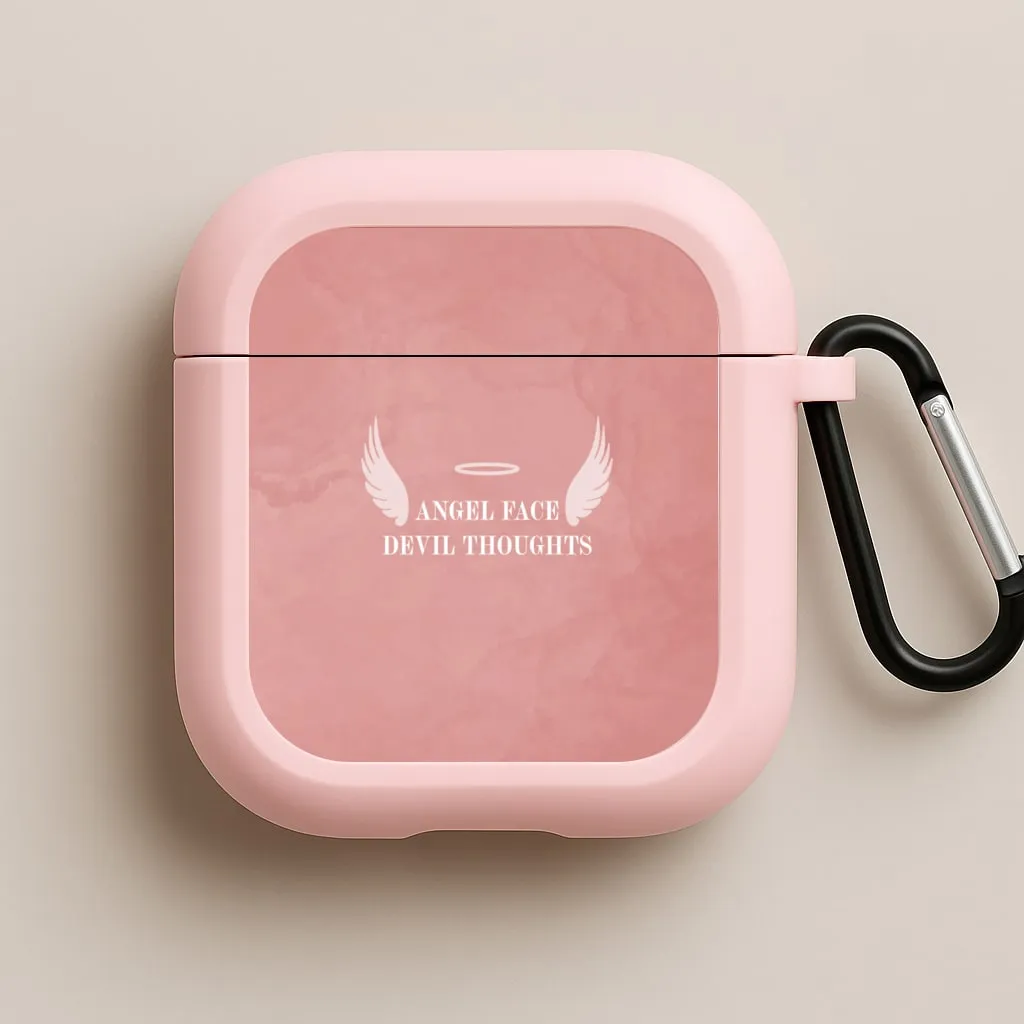 Modern Protective Bag Angel Face Devil Thoughts AirPods Case