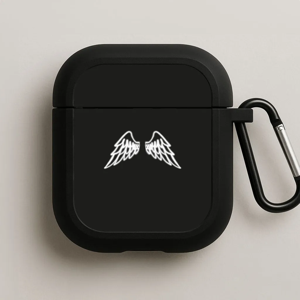 Bluetooth Earphones Protector matte anti slip finish Angel Wings AirPods Case