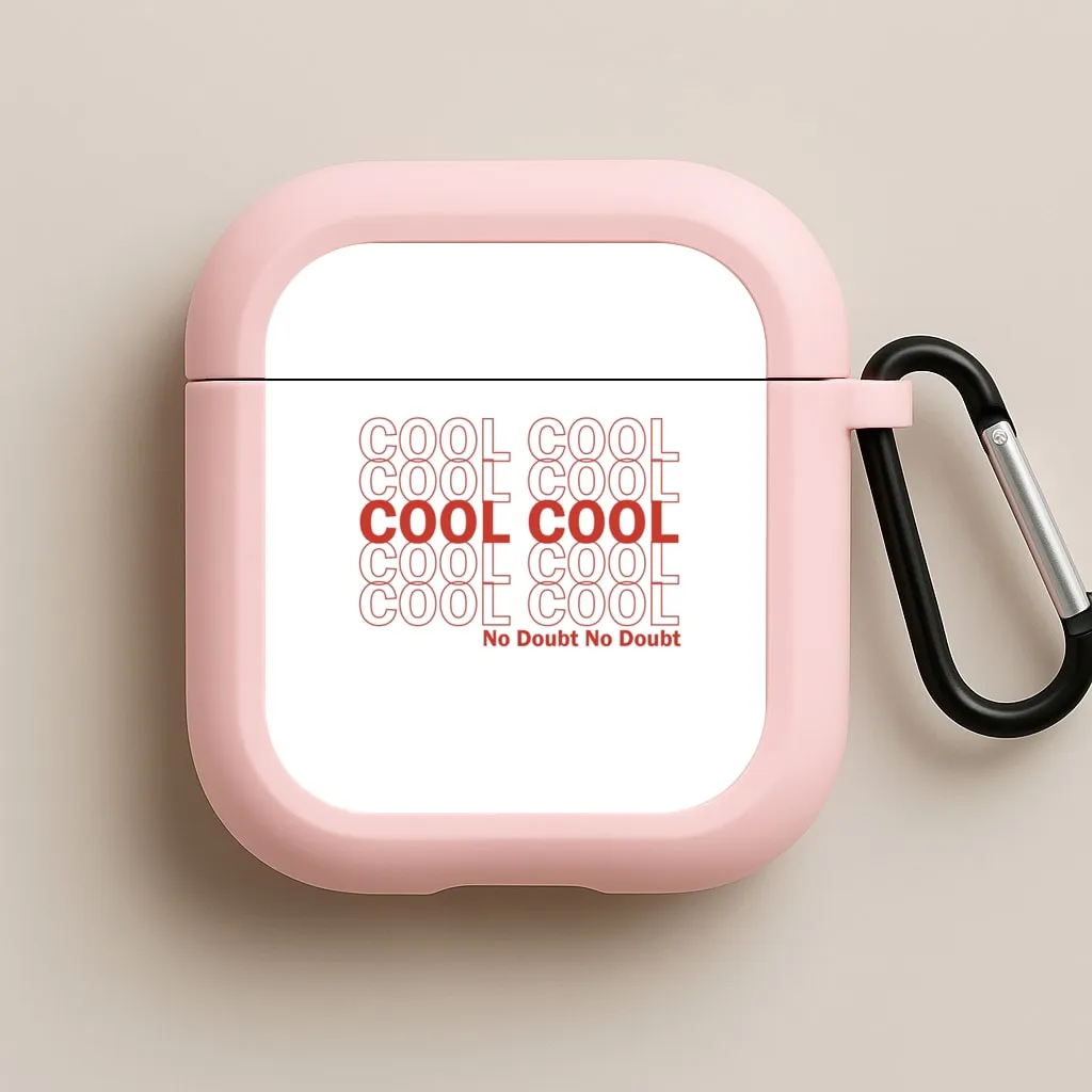 fashion gradient leather airpods cover Cool Cool Cool No Doubt White - B99 AirPods Case