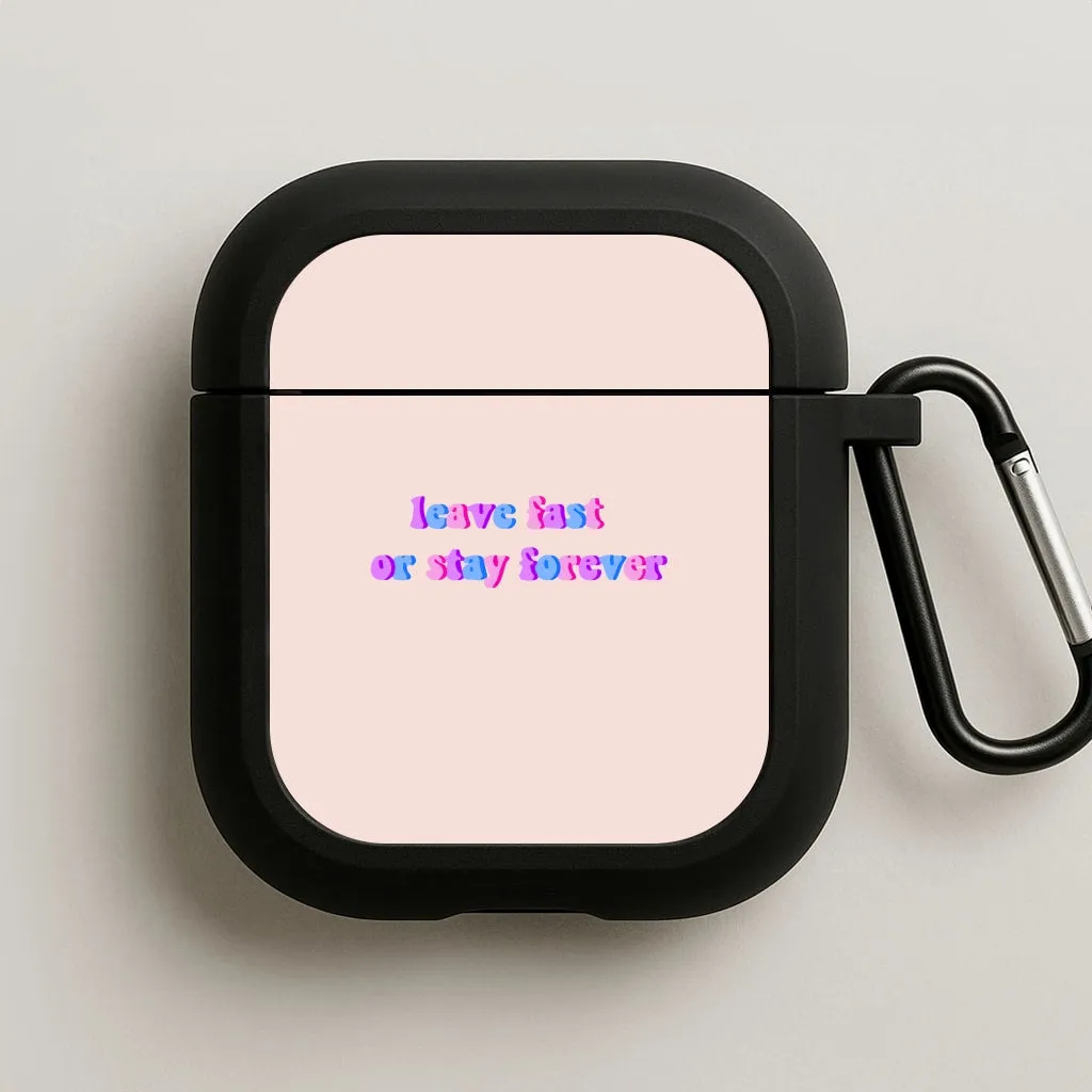 Leave Fast Or Stay Forever - Fender AirPods Case Creative Pattern Cover