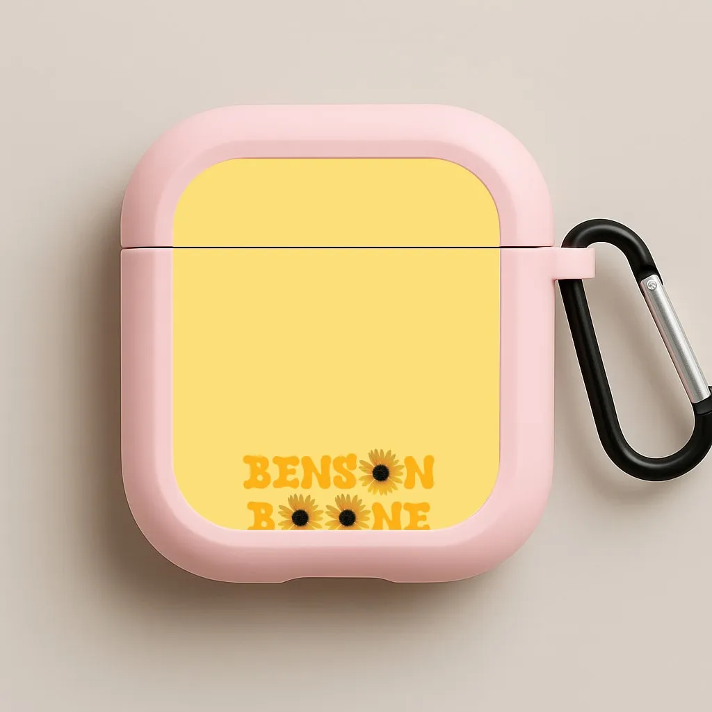 Sleek Modern Shell Boone Sunflowers AirPods Case