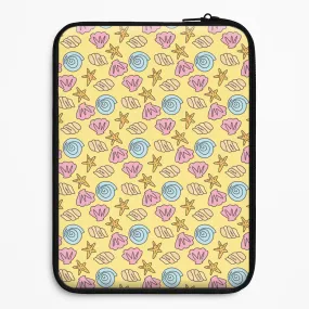 Matte Shield Recyclable Material Seashells Pattern 2 Laptop Sleeve